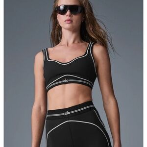 ALO HEARTTHROB bra black